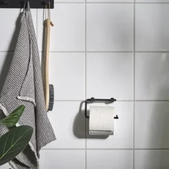 Habo - Toiletpapirholder 1368 - Sort Stål
