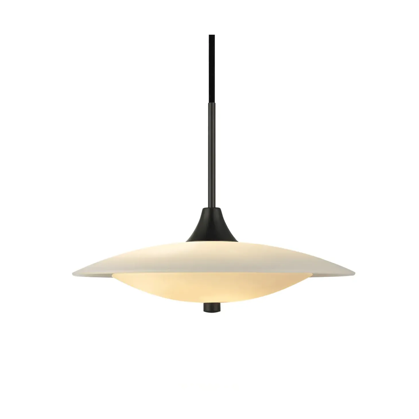 Halo Design - Pendel - Baroni - Ø40 cm - Opal/Sort