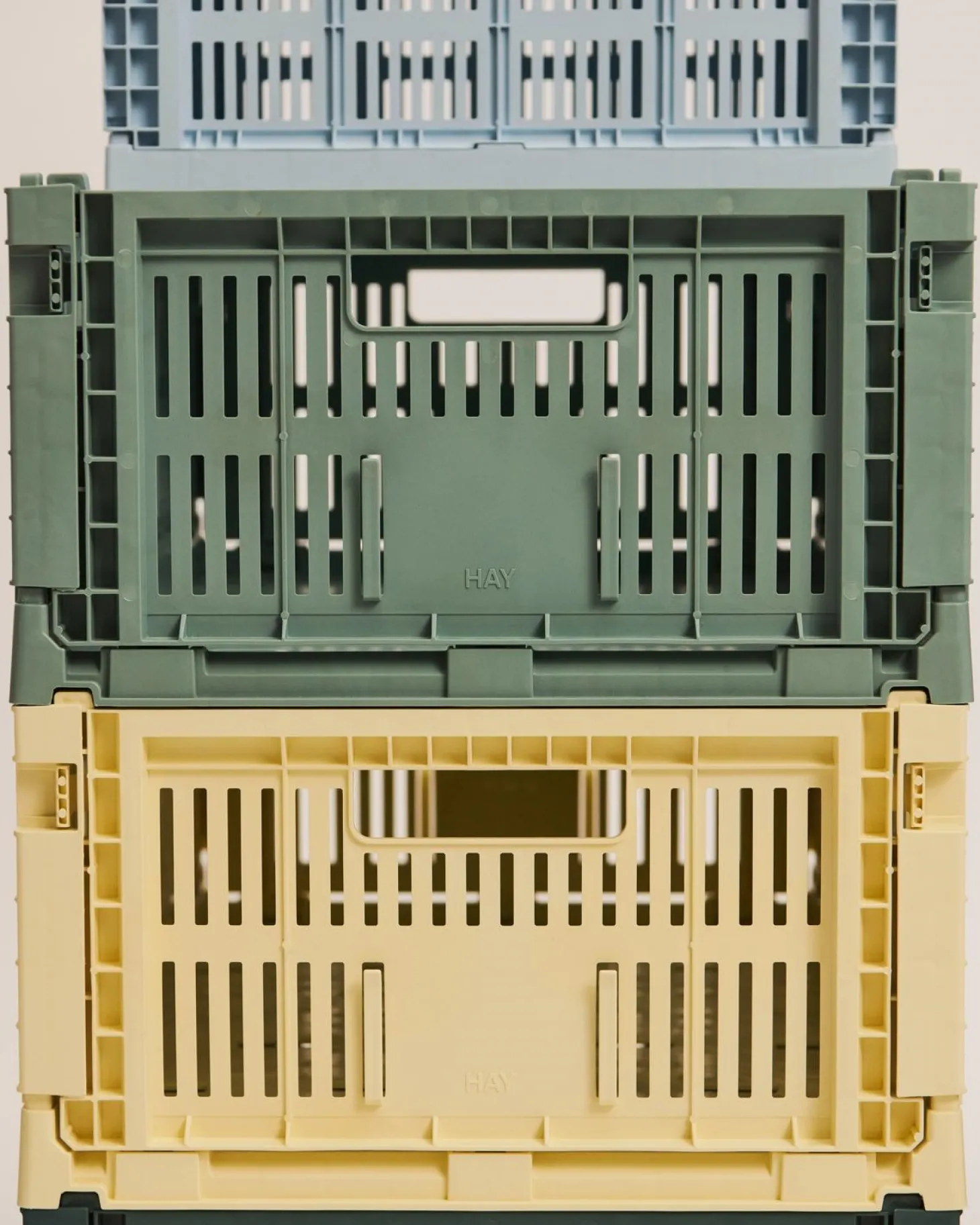 HAY Colour Crate - Cube - Dusty blue