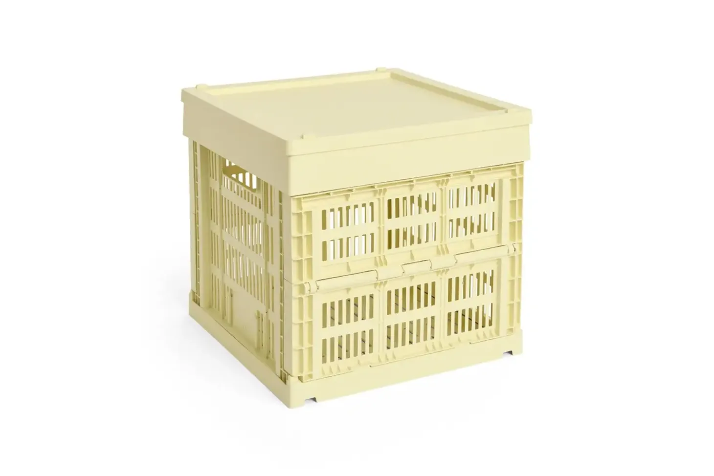 HAY Colour Crate - Cube - Light yellow