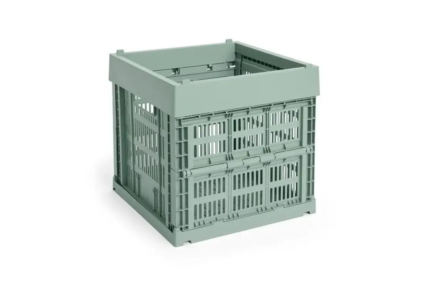 HAY Colour Crate - Cube - Sage green