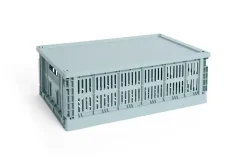 HAY Colour Crate - Large - Dusty blue