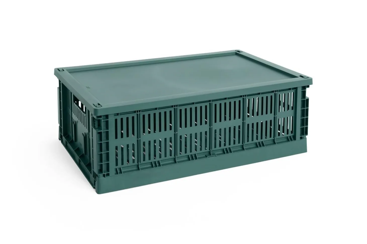 HAY Colour Crate Lid Plastic - Large - Dark green