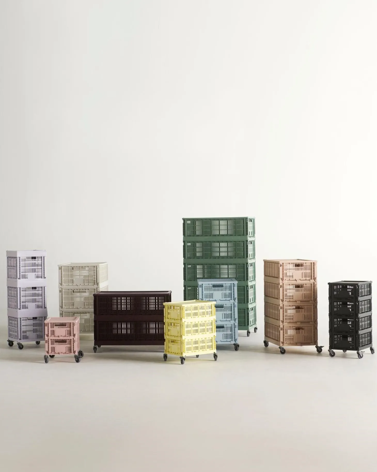 HAY Colour Crate Lid Plastic - Large - Charcoal