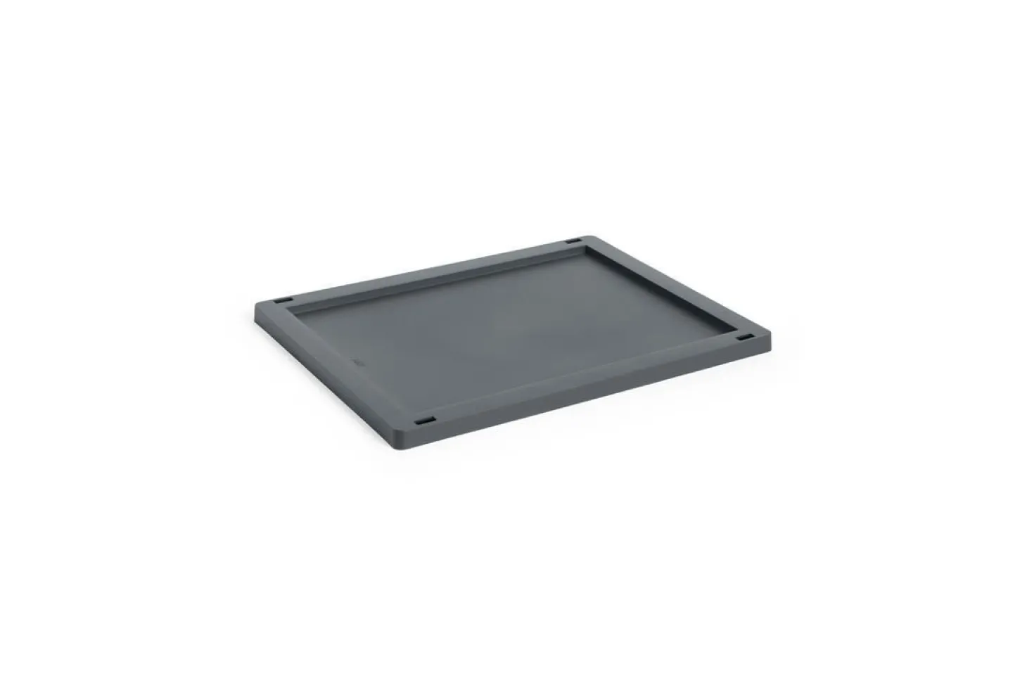 HAY Colour Crate Lid Plastic - Medium - Charcoal