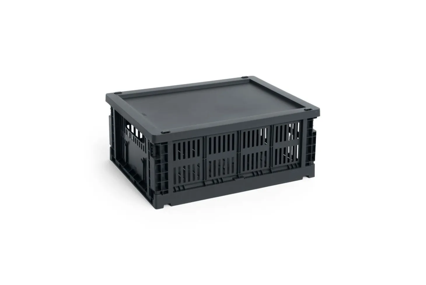 HAY Colour Crate Lid Plastic - Medium - Charcoal