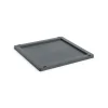 HAY Colour Crate Lid Plastic - Medium Square / Cube - Charcoal