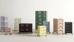 HAY Colour Crate - Medium - Dark green