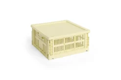 HAY Colour Crate - Medium Square - Light yellow