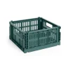 HAY Colour Crate - Medium Square - Dark green