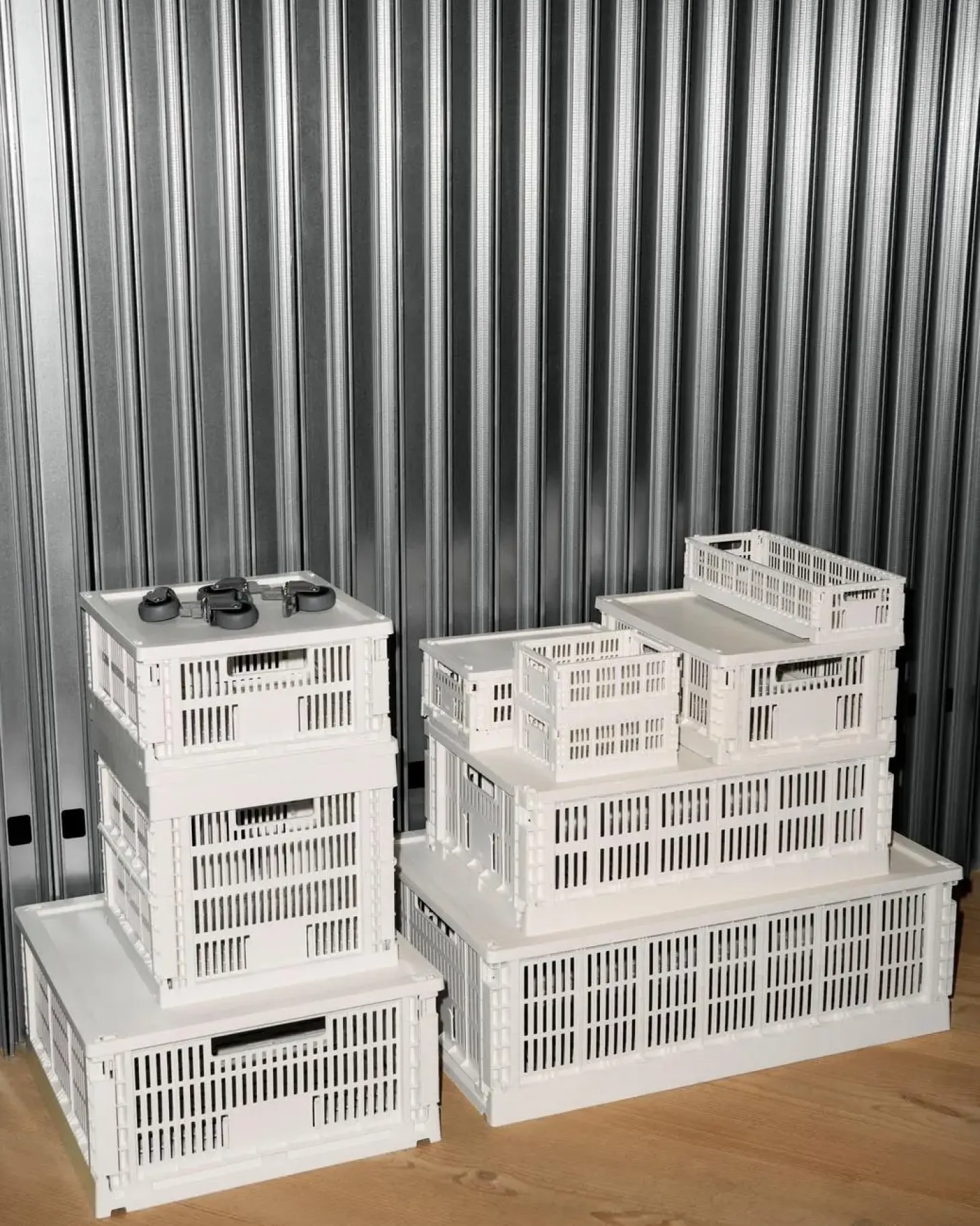 HAY Colour Crate - Medium Square - Off-white