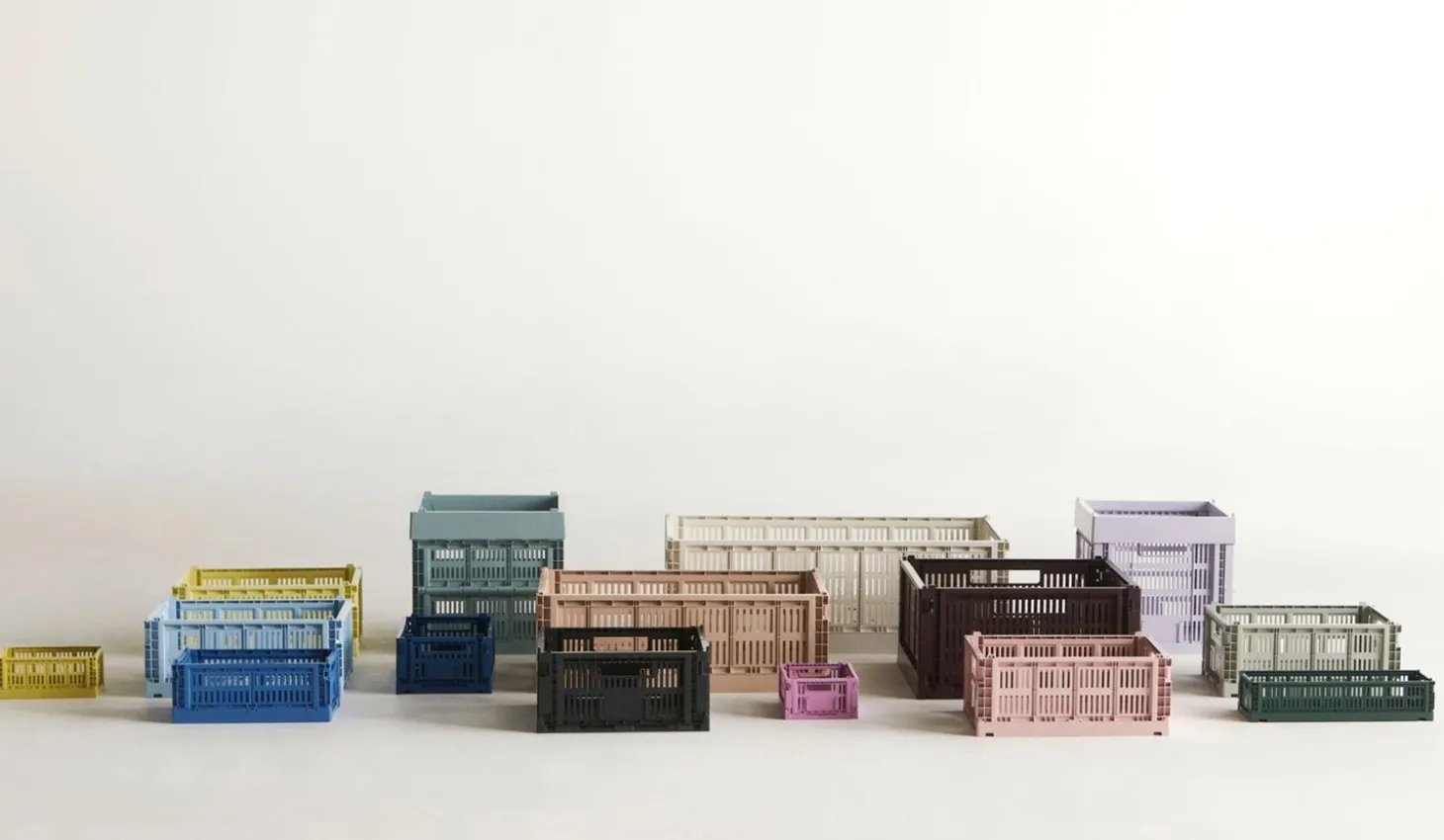 HAY Colour Crate Mini - Oblong - Off-white