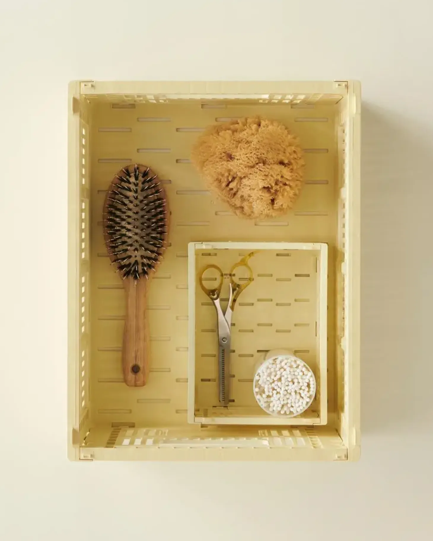 HAY Colour Crate Mini - Set of 2 - Dusty yellow