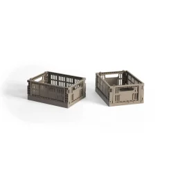 HAY - Colour Kasser - Recycled - Mini - Varm Grå - Warm Grey - 2 stk