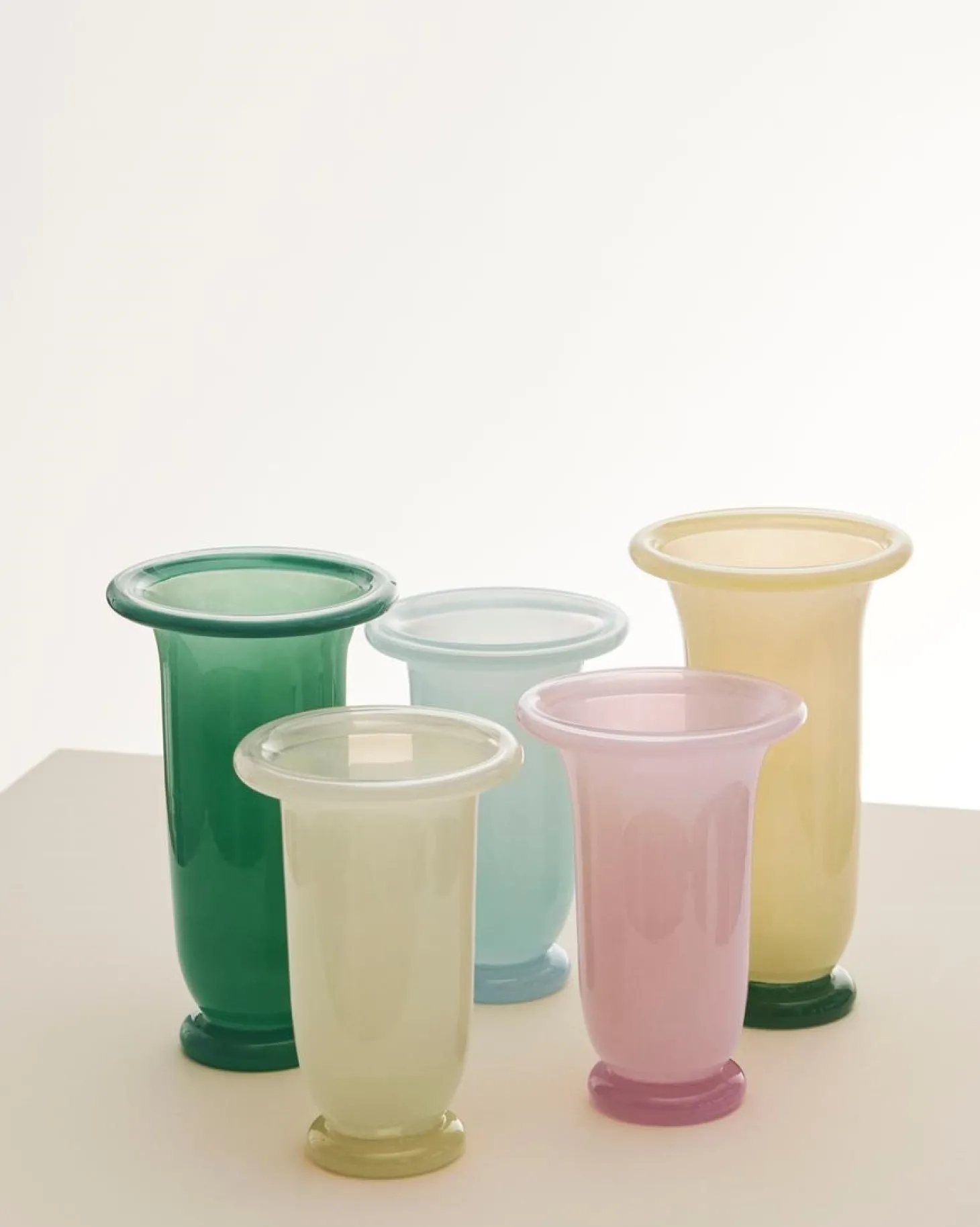 Hay - Empire Vase - Medium - Lime Yellow - Lime yellow with dark lime base - 749