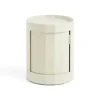 Hay - Facet Cabinet - Low - Eggshell - Hvid - 49 cm - sidebord med hjul
