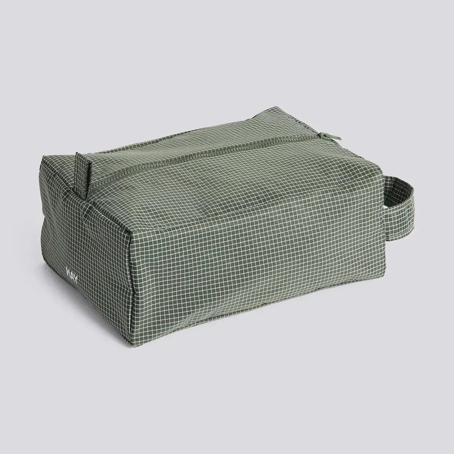 Hay - Grid Wash Bag - Small - Mørk grøn
