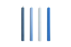 Hay - Hexagon Candle - Blues, Set of 4