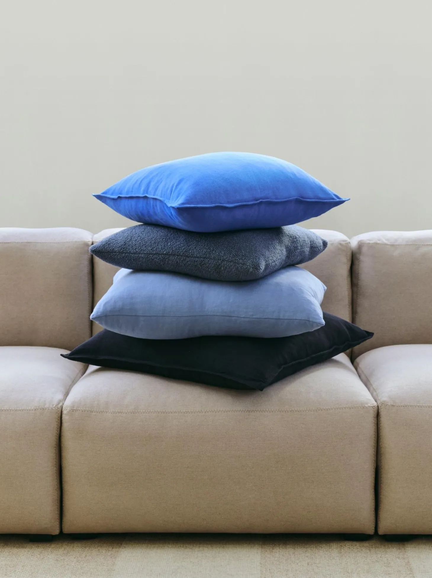 Hay - Linen Cushion Cover - 60 x 60 - Sky grey