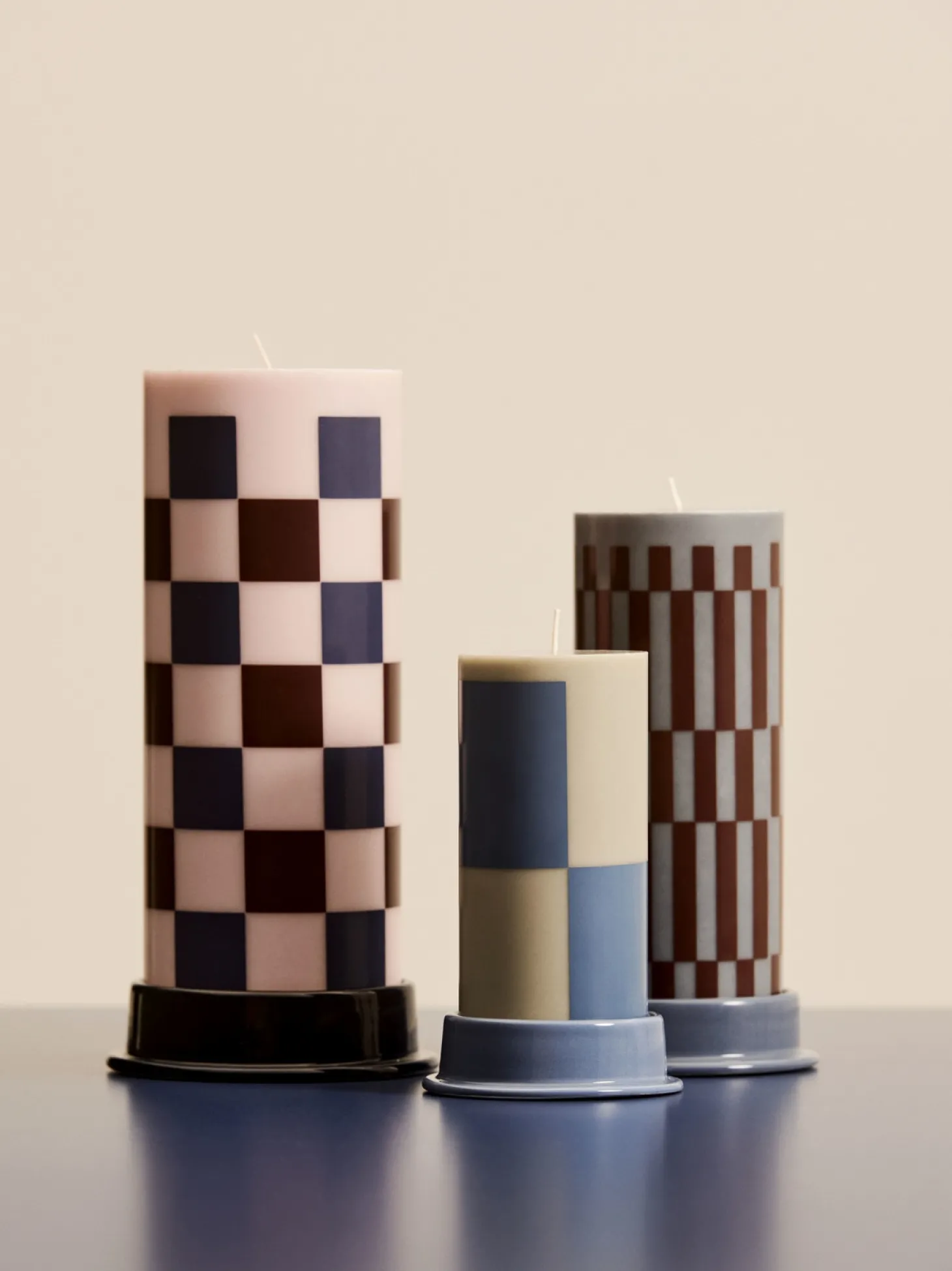 Hay - Lysestage - Column - Small - Sky Blue