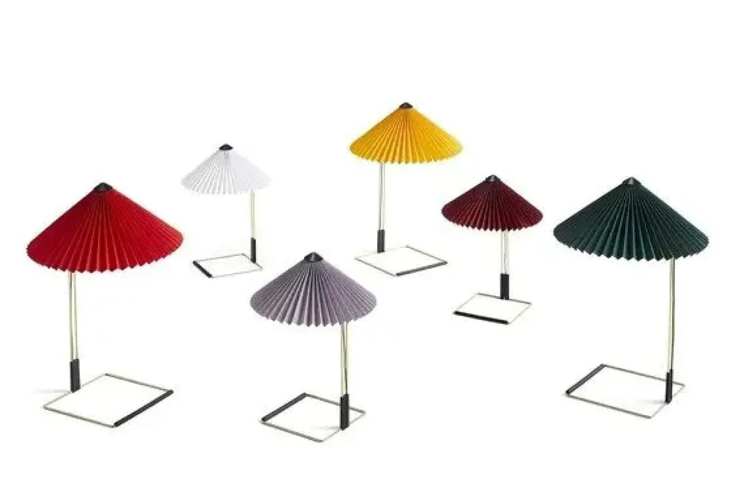HAY - Matin bordlampe - grøn skærm (small)