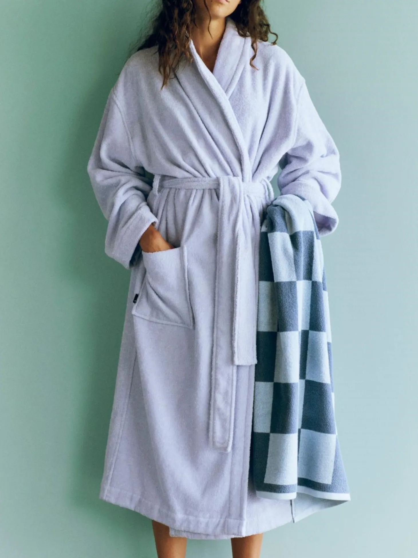 Hay - Mono Bathrobe - M/L - Lavender - Lavender - 1499