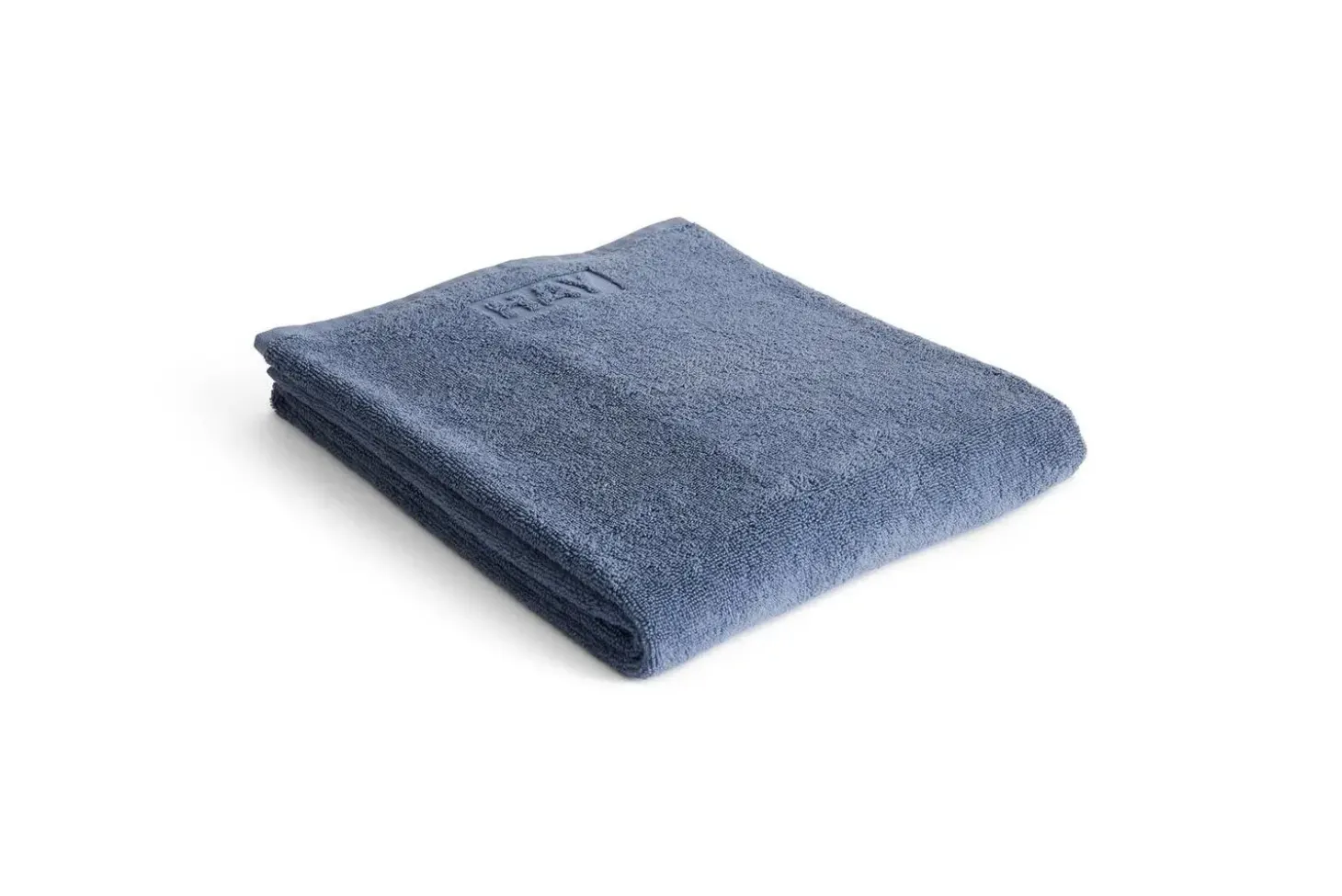 Hay - Mono Bath Towel (Organic) - W70 x L140 - Steel Blue - Steel blue - 449