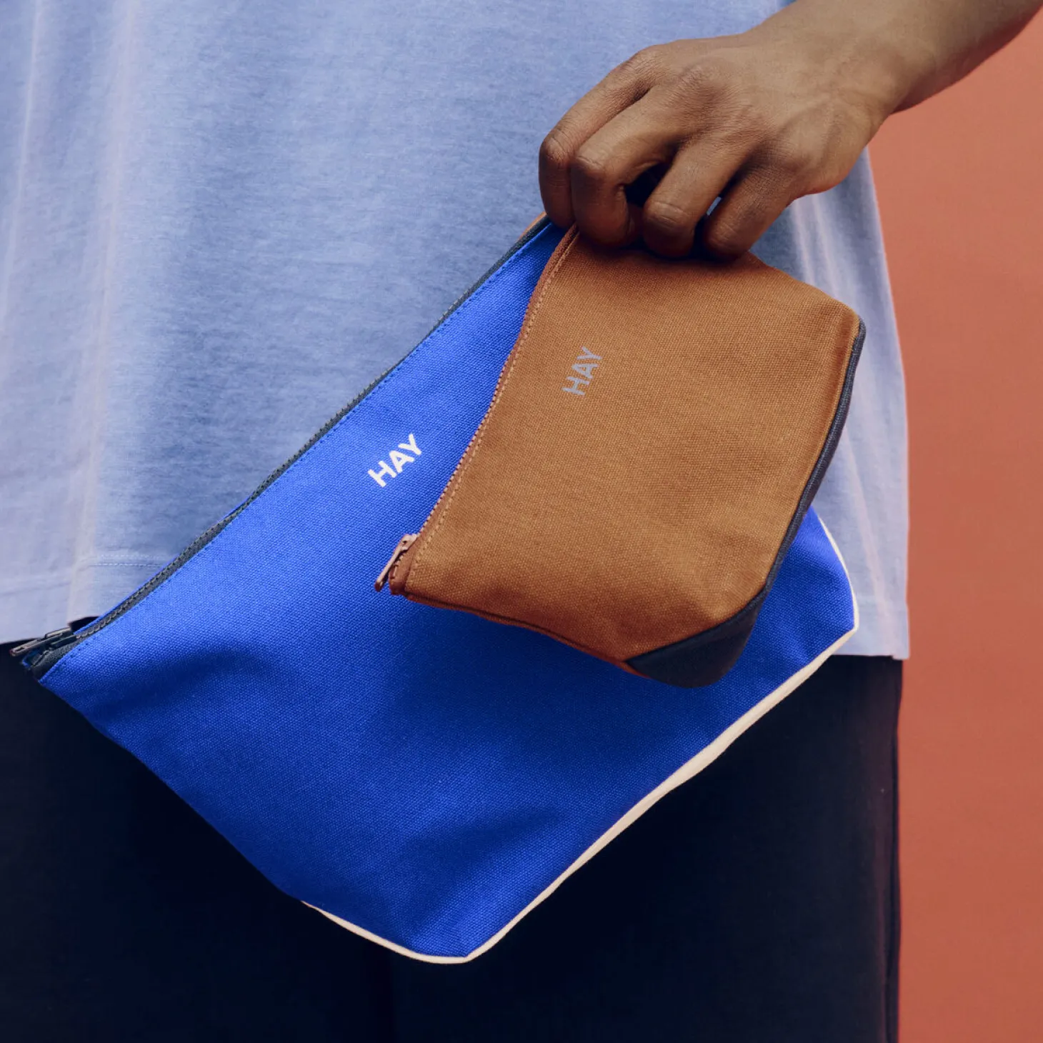Hay - Multi Pouch - Small - Blå multi