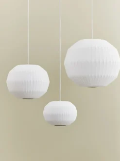 HAY - Nelson Angled Sphere Bubble pendant - Medium - Off white