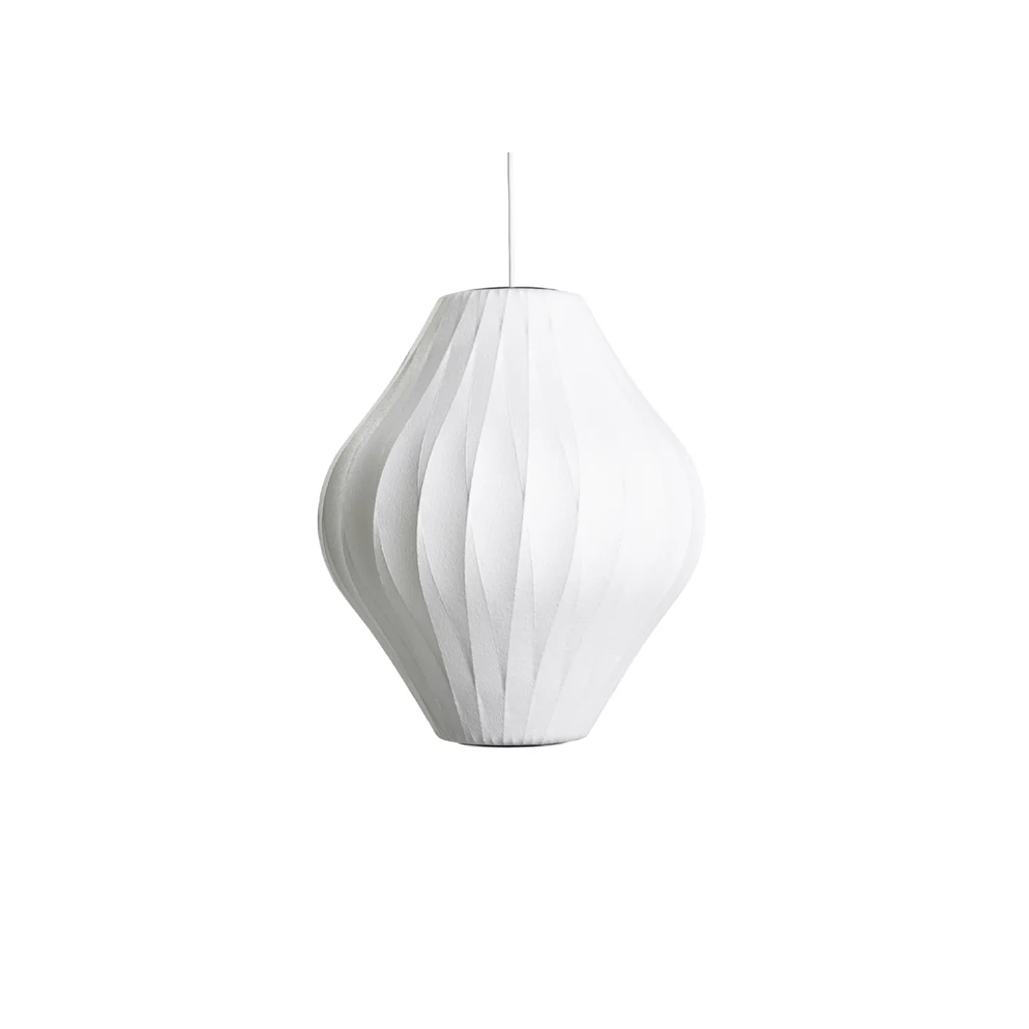 HAY - NELSON Pear Crisscross Bubble Pendant - Medium - Off white