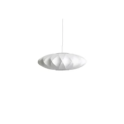 HAY - NELSON Saucer Crisscross Bubble Pendant - small - off white