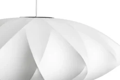 HAY - NELSON Saucer Crisscross Bubble Pendant - small - off white