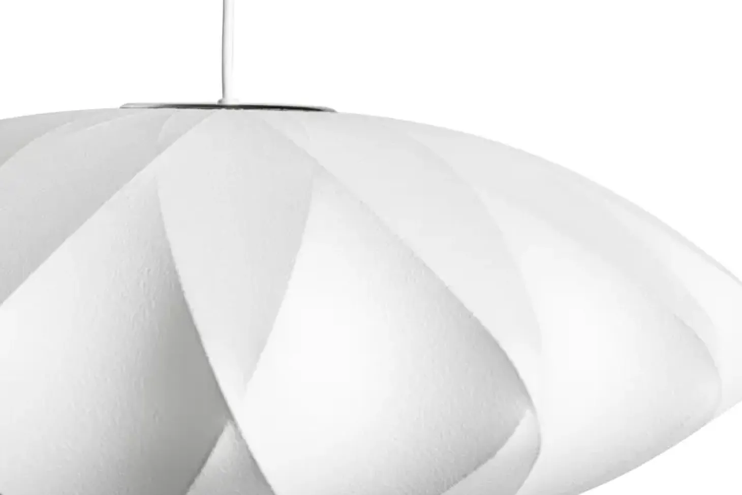 HAY - NELSON Saucer Crisscross Bubble Pendant - small - off white