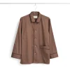 HAY - Outline Pyjama - Langærmet Shirt - M/L - Milk Chocolate