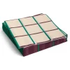 Hay - Pattern Napkins - Off-white, silver and green braid check - Lunch