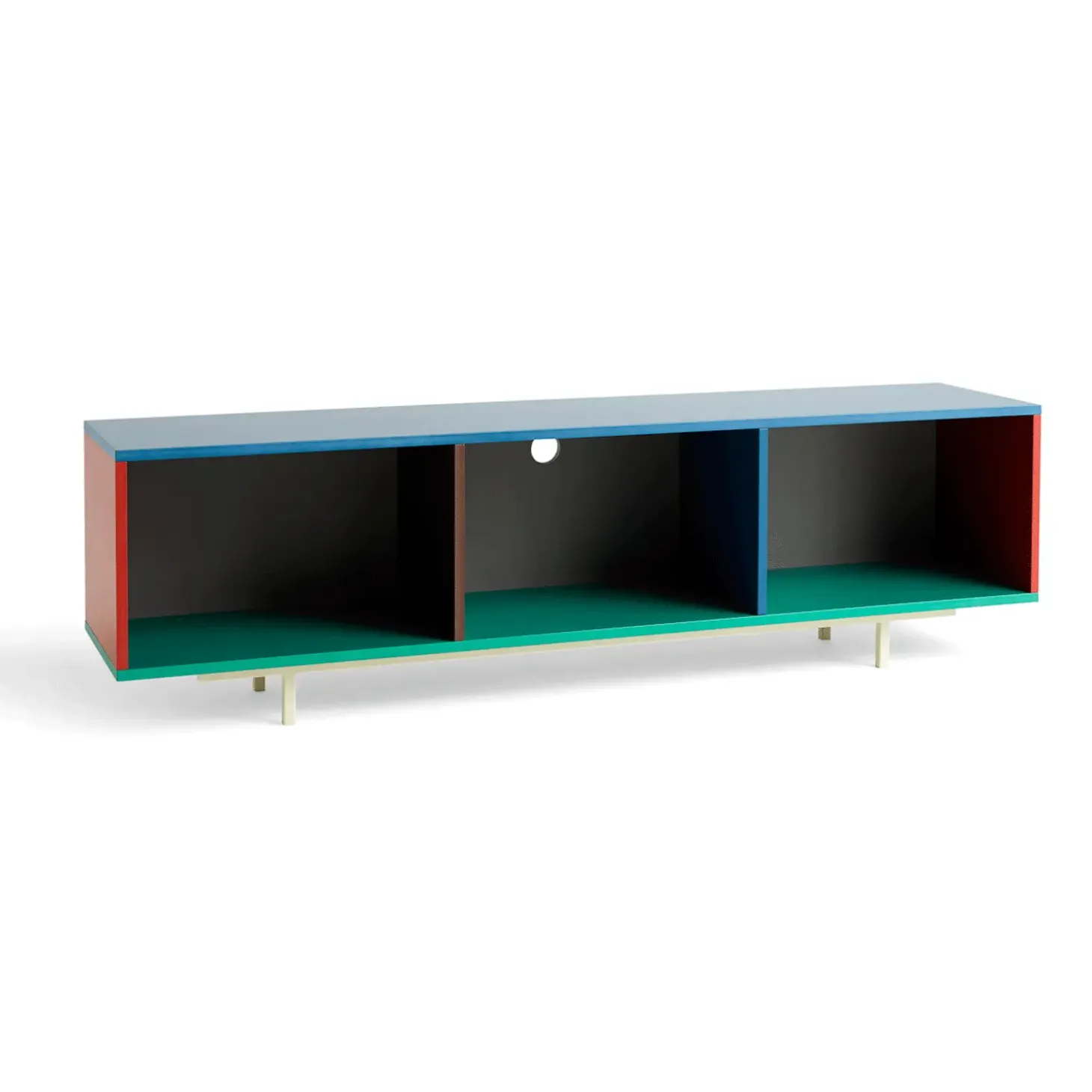 Hay - Reol til Gulv - Colour Cabinet - Multi - Large, B180 X D39 X H51 cm