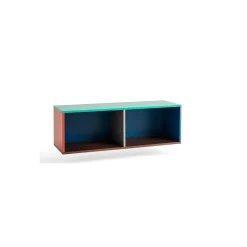 Hay - Reol til Væg - Colour Cabinet - Multi favet - Medium, B120 X D39 X H39 cm