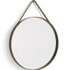 HAY - "Strap Mirror" Spejl Ø70 cm - Brun