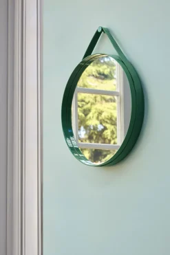 HAY - "Strap Mirror" Spejl Ø50 cm - Lys grå