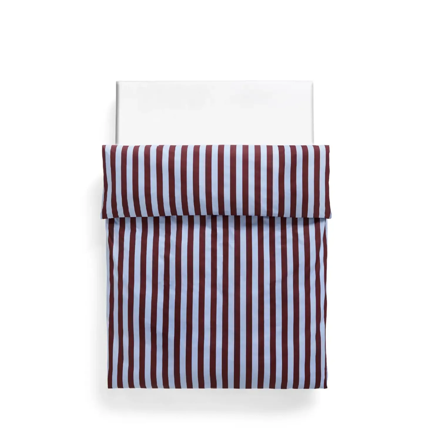 HAY - Été Bed Linen - Dynebetræk - bordeaux og sky blue (140 x 200 cm)