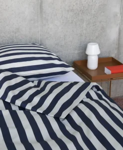 HAY - Été Bed Linen - Dynebetræk - midnight blue og light grey (140 x 200 cm)