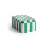 Hay - Tin Container - Green and off-white