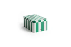 Hay - Tin Container - Green and off-white