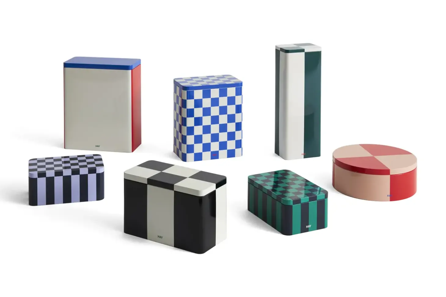 Hay - Tin Container - Small - Dark Blue/Lavender