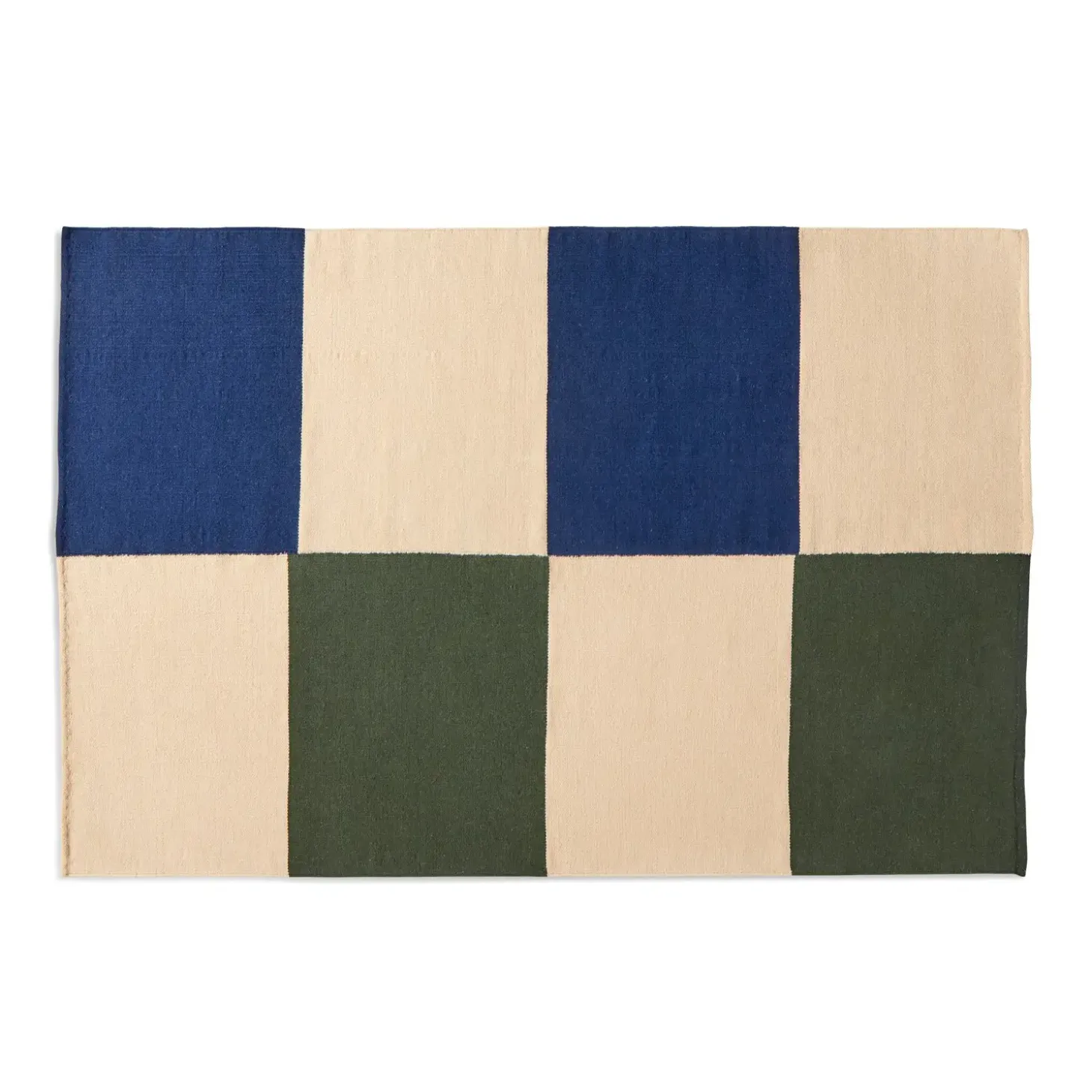Hay - Tæppe - Ethan cook flat works - peach green check - str. 200 x 300 cm
