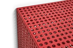 Hay - Vægskab - Perforated Cabinet Wall - Small - Wine Red - H45 x B89 x D40