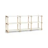 Hay - Woody Reol Shelving 2.0 Low - Hvid/Eg - 9 hylder