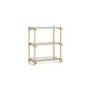 Hay - Woody Shelving 2.0 Column Low - Eg/glas - 3 glashylder