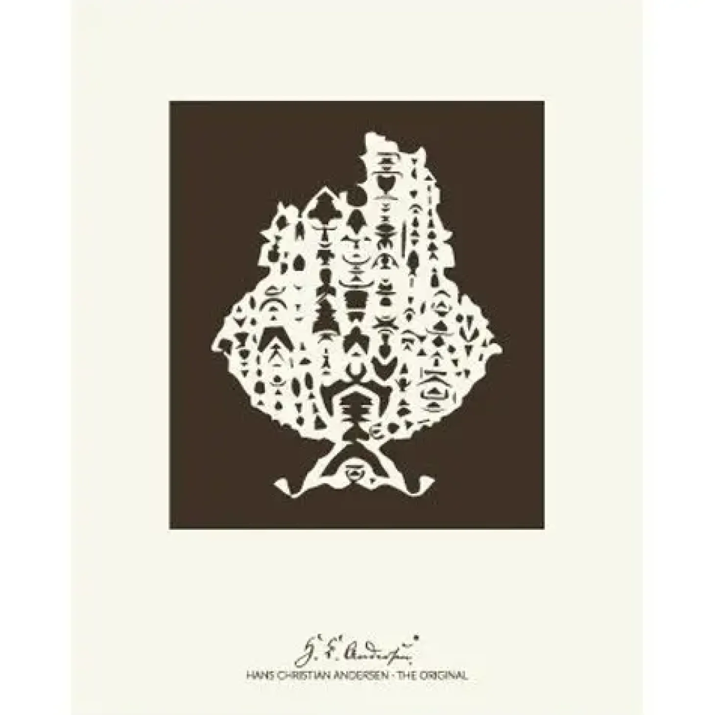 H. C. Andersen - Plakat i ramme - Brudstykke - 40x50 cm