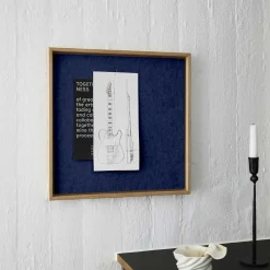 Hemverk - Opslagstavle m. akustiske egenskaber - Recy - Blå - 40x40